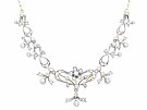 2.69 ct Diamond and 12ct Yellow Gold Necklace - Antique Circa 1890