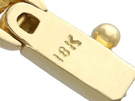 18k Yellow Gold Diamond Bracelet Vintage Hallmark