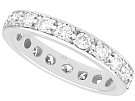 1.60ct Diamond and 14ct White Gold Full Eternity Ring - Vintage Circa 1970