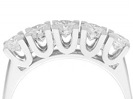 Five Stone Ring 18ct White Gold 