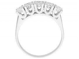 White Gold Five Stone Ring