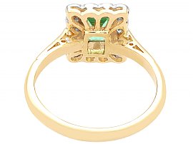 Diamond and Emerald Ring Antique