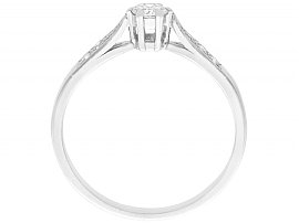 diamond engagement ring in white gold