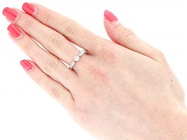 Quarter Carat Diamond Solitaire Ring Wearing Image