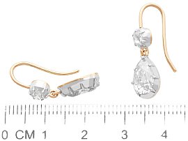 Pear Cut Diamond Earrings UK Size