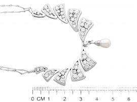Vintage Diamond Necklace Size 
