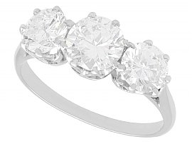 Platinum Trilogy Diamond Ring UK