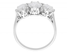 Platinum Trilogy Engagement Diamond Ring