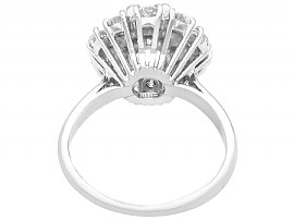 Vintage Aquamarine Diamond Engagement Ring