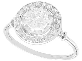 0.63 ct Diamond and Platinum Cluster Ring - Antique Circa 1925