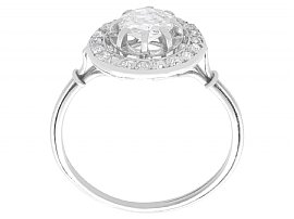 Art Deco Diamond Cluster Ring in Platinum