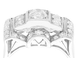 Multi Stone Diamond Dress Ring Art Deco 