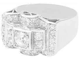 Multi Stone Gold Diamond Dress Ring