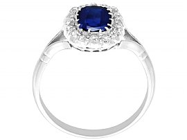 Vintage Blue Sapphire and Diamond Ring 