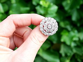 Large Victorian Diamond Brooch