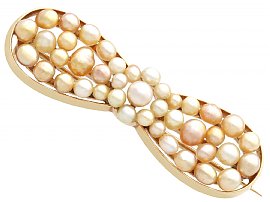 Pearl Brooch in Gold