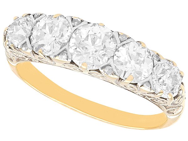 Edwardian 5 Stone Diamond Ring