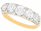 2.52 ct Diamond and 15 ct Yellow Gold Five Stone Ring - Antique Circa 1900