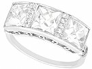 3.84ct Diamond and Platinum Trilogy Ring - Antique and Contemporary