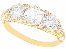 2.56ct Diamond and 18 ct Yellow Gold Trilogy Ring - Antique Circa 1890