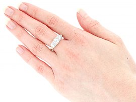 Victorian Three Stone Diamond Ring
