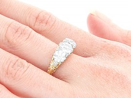 Victorian Three Stone Diamond Ring