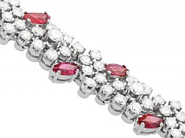 1970s Ruby and Diamond Bracelet 