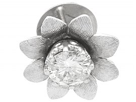 Large Diamond Flower Earrings 