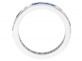 18ct White Gold Sapphire and Diamond Eternity Ring