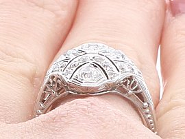 Wearing Image Diamond Ring 