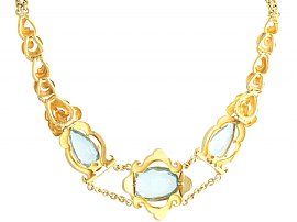 Blue Aquamarine Necklace