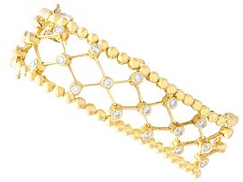 Vintage Diamond Bracelet 18k Gold