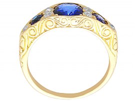 Dress Ring with Sapphires