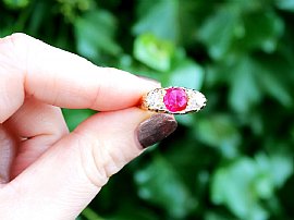 Burma ruby ring