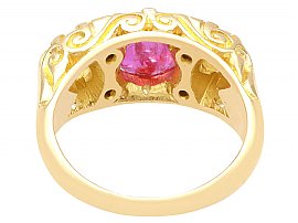 antique ruby yellow gold