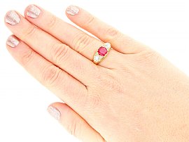 antique ruby gold ring