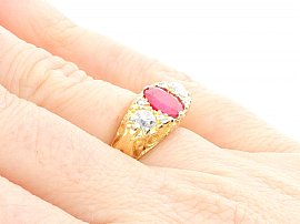 antique ruby ring 1930s