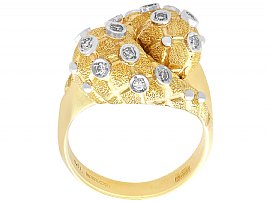 vintage 18k gold diamond ring