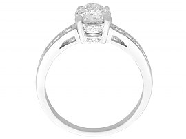 Solitaire Engagement Ring with Shoulder Diamonds