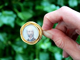 Miniature Portrait Brooch
