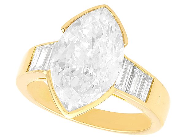 Marquise Diamond Engagement Ring UK