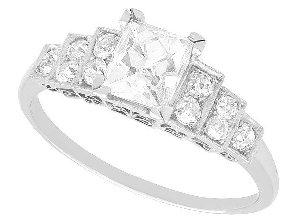 French Cut Diamond Engagement Ring