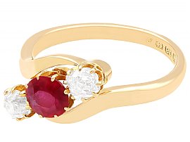 Edwardian Ruby and Diamond Ring 