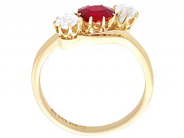 Edwardian Ruby and Diamond Ring 