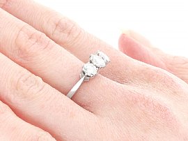 18ct White Gold Diamond Three Stone Ring