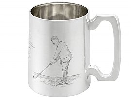 Sterling Silver Golfers Mug