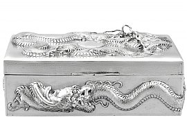 Chinese Silver Export Box 1800s