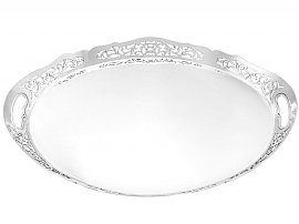 Sterling Silver Gallery Tray - Antique George V (1923)