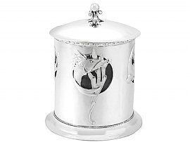 Sterling silver Victorian Biscuit Box