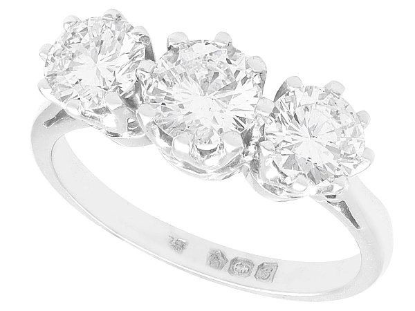 Platinum Trilogy Diamond Ring UK 